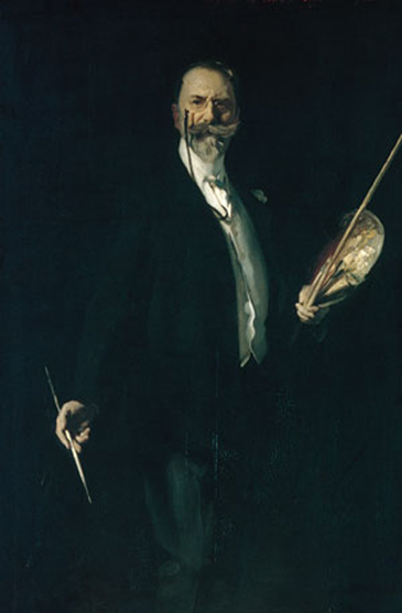 Sargent portrait of William Merritt Chase